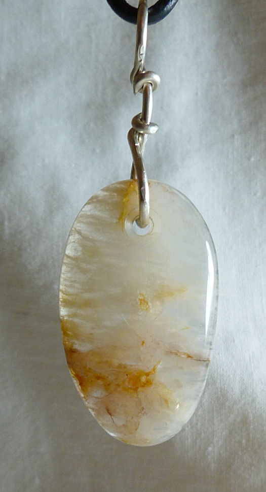 Agate talisman pendant jewelry Chatham County NC North Carolina hand carved by Billy Mason beauty mined in Chatham County NC gemstones cabochon cab freeform Chatham County North Carolina NC gems stones agate pendants orthoquartzite designer jewelry pendant Haw River Rocky River Eno River Jordan Lake gems stones gems crystals rocks