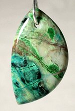 Parrot Wing Chrysocolla handcrafted & custom jewelry, gemstones cabs cabochons chrysocolla in quartz, Hydrated Copper Silicate gold silver jewelry