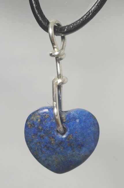 lapis lazuli carved heart talisman pendant jewelry