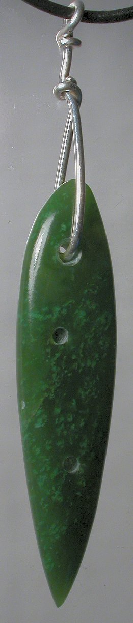 Wyoming jade nephrite apple green jade pendant focal point bead Handmade by Billy Mason unique gold Jewelry pictures and info