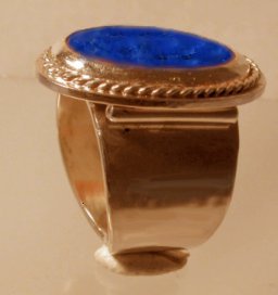 Shamanic ring lapis lazuli center stone 14k, 18k, 22k Santa Fe yellow gold spiritual Art gold Jewelry Art talisman Art Jewelry amulet Jewelry Art