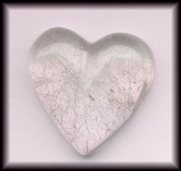 rutillated quartz heart