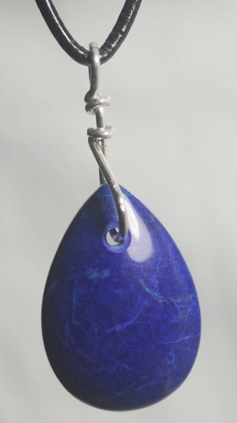 lapis lazuli tear drop talisman pendant jewelry