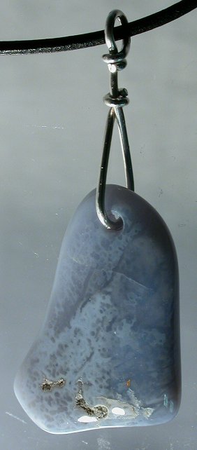 Blue Lace agate Pendant focal point bead