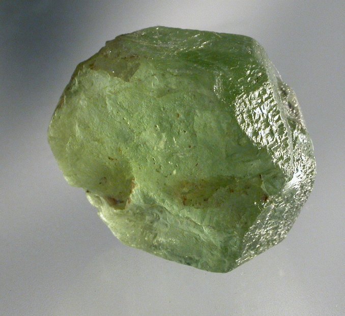 peridot crystal with garnet