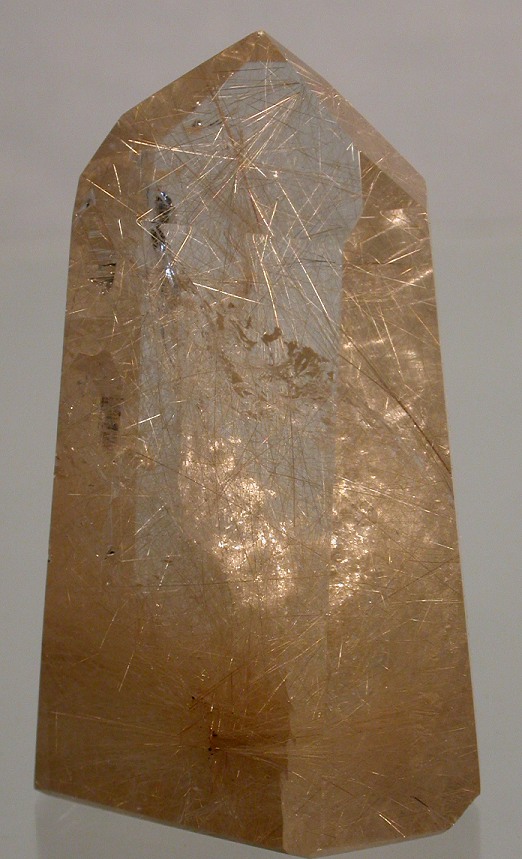 rutillated quartz obelisk