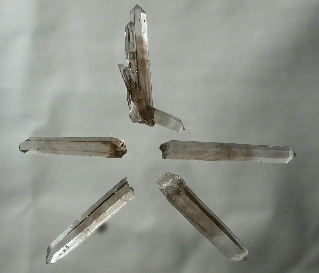 Farmington, New Mexico smoky quartz crystals Shamanic Generator Double Terminated Smoky Amethyst Elestial