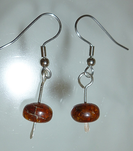 Baltic amber Goddess earrings handcrafted healing jewelry by Mystic Merchant