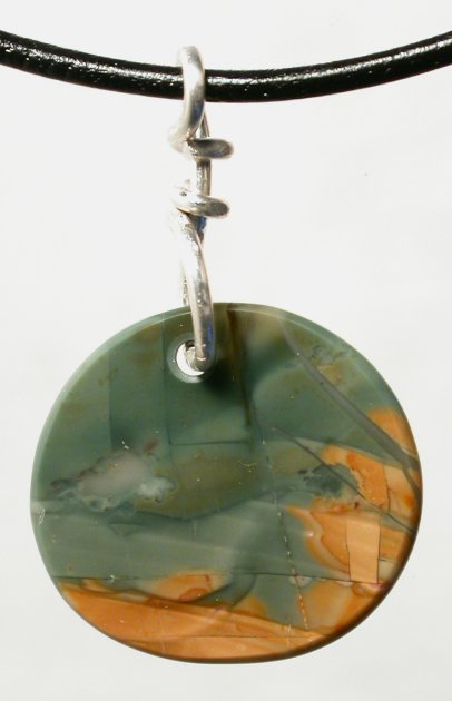 Morrisonite jasper Oregon pendant focal bead Handmade by Billy Mason unique gold Jewelry pictures and info handmade silver jewelry including Cuff Bracelets Rings Earrings Cuff links cufflinks pendants jeweler Amulets Handmade Jewelry Handmade